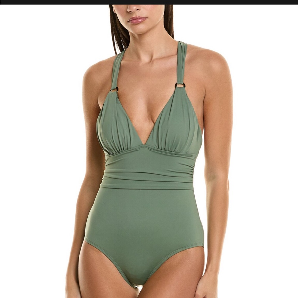Tommy Bahama Sage Green One Piece Swimsuit